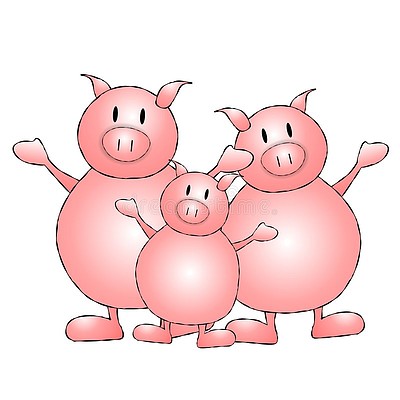 三只小猪可爱头像照片图片