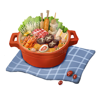 【卡通韩国烤肉】图片免费下载