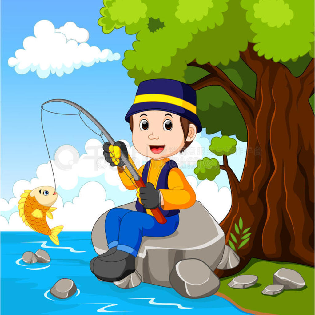 Children S Day Cartoon Boy Fishing Png Material, Children S Day, Cartoon, Boy PNG Transparent ...