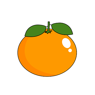 在买桔子免抠图桔子橙子动漫可爱出逃桔色可爱卡通音乐水果拉手风琴的