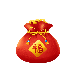 喜庆新年节日福袋元素图