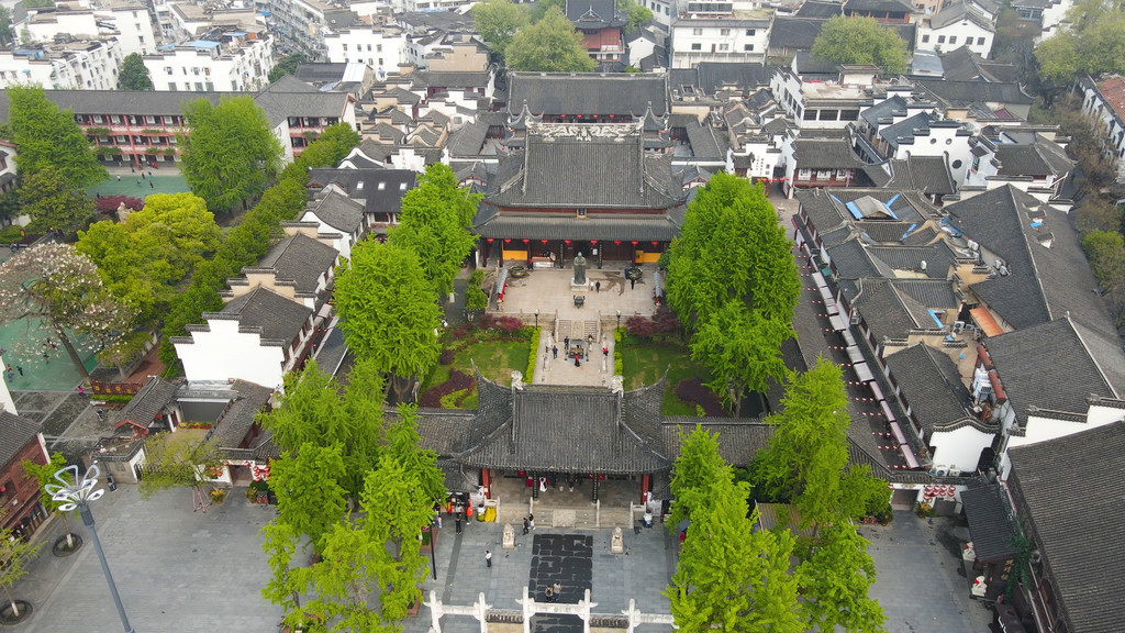 南京夫子庙鸟瞰图图片