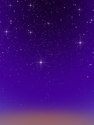 夜空中最亮的星简单图片