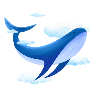 鲸鱼动漫插图图片