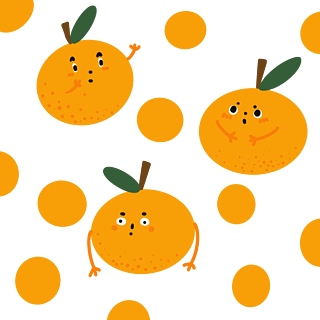 橙色系手帐 橘子图片