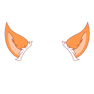 高糊黑耳朵狐狸表情图图片