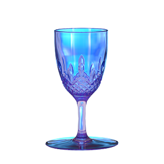 c4d透明紫色玻璃杯3