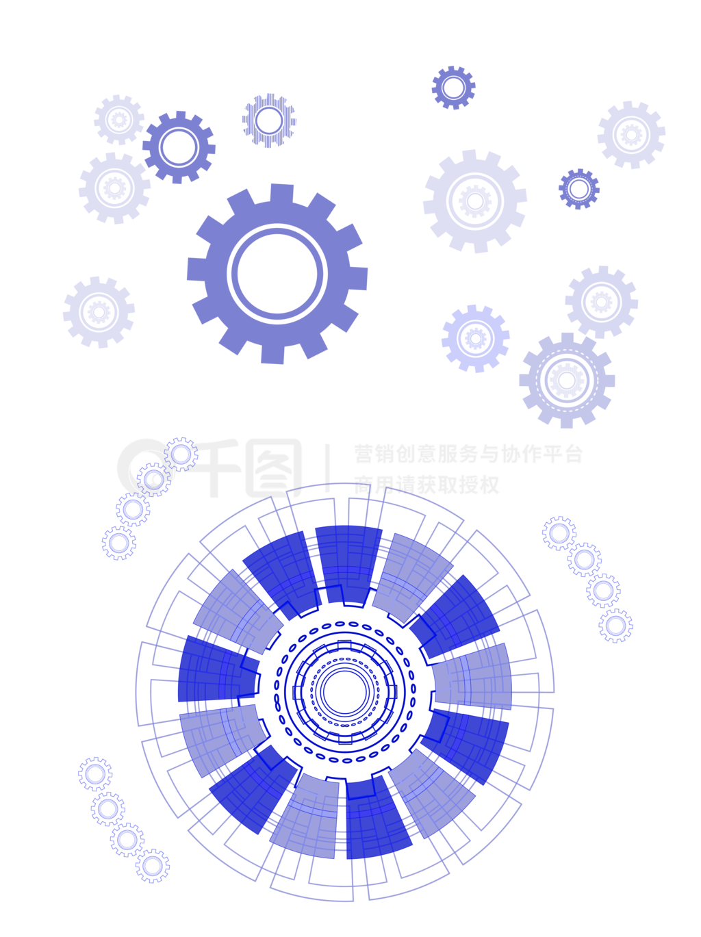 机械科技免抠元素_手绘智能机械科技感齿轮海报装饰图案元素材_模板免费下载_ai格式_3072像素_编号43794886-千图网