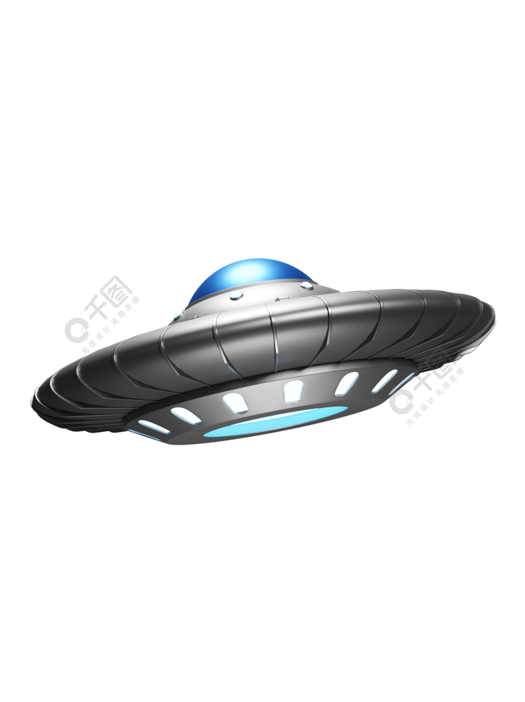 3D UFO外星人飞碟系列1
