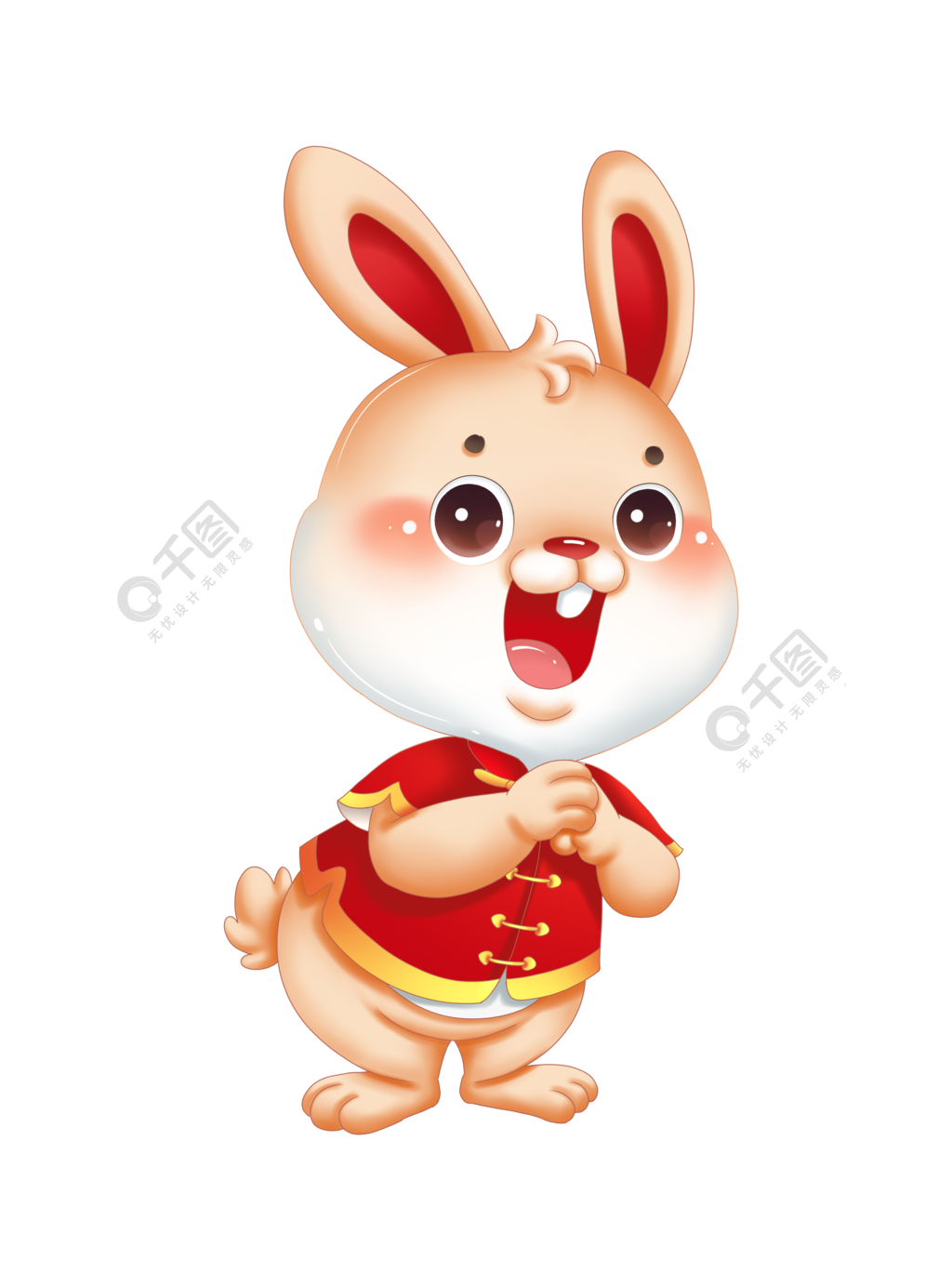 新春新年春节卯兔年兔子形象IP卡通节日