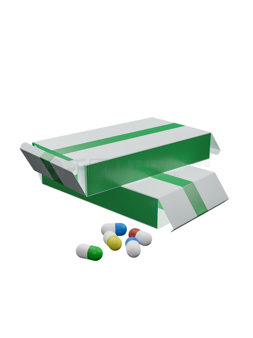 3D胶囊药丸包装盒