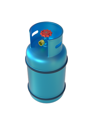 3d液化石油气罐液化气罐简约煤气罐