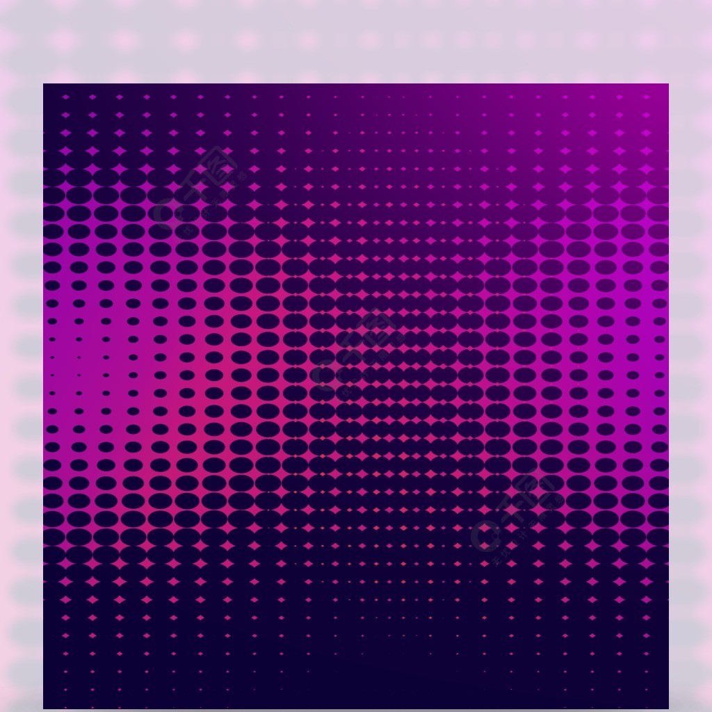 紫色渐变抽象几何波点背景