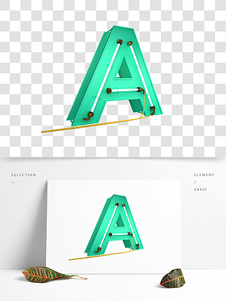 英文字母大寫 i>a /i>數字字母字母 i>素 /i> i>材 /i>3d立體燈管字