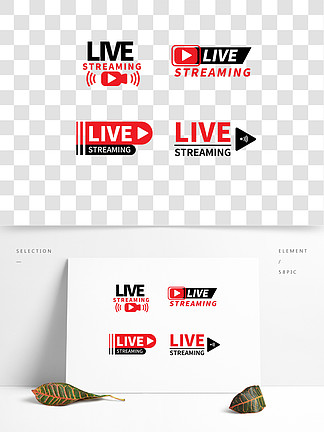 live streaming<i>播</i>放框标志