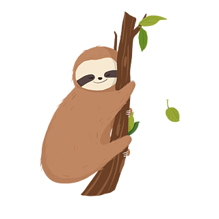 微笑动物树懒sloth clipart