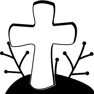 黑白十字架头像图片