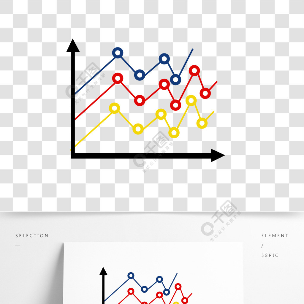 简单折线图模板免费下载_eps格式_650像素_编号41002607-千图网