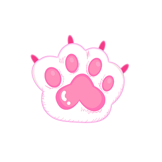 粉红色可爱的猫爪