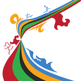 抽象奥林匹克奥运五环颜色水彩线条