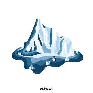 冰川融化漫画图图片