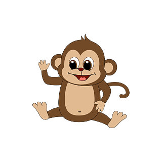 小猴子照片卡通形象图片