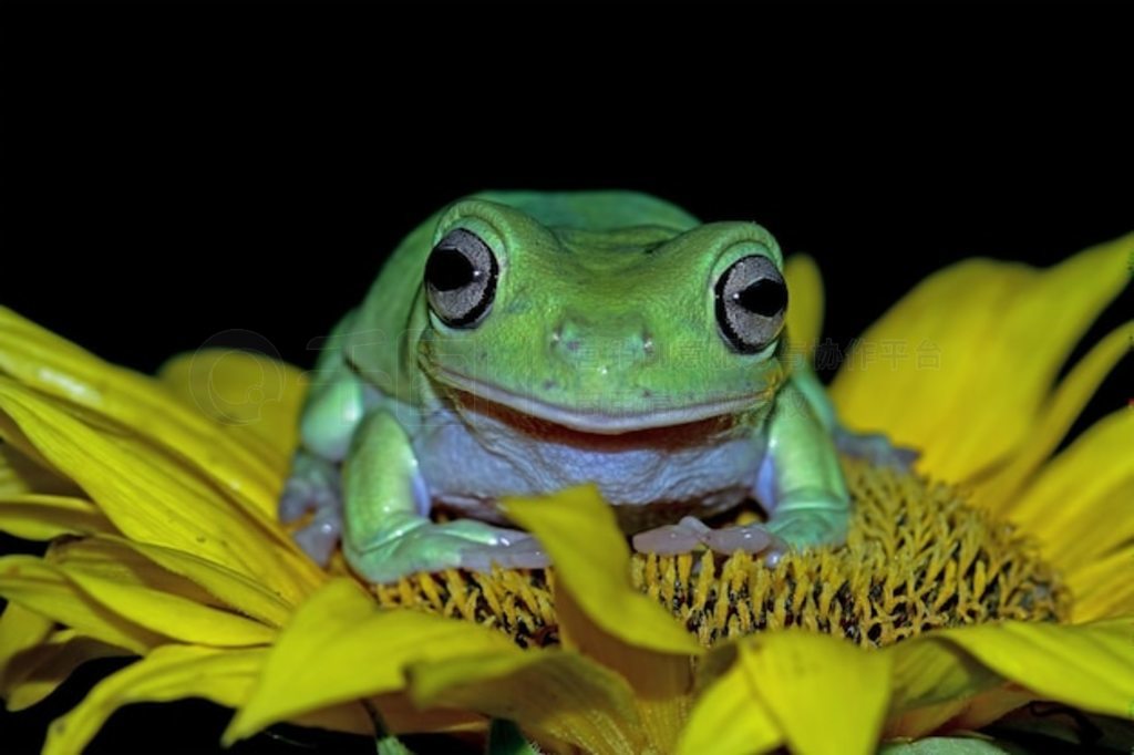 Ҷϵİ litoria caerulea ϵİ ֦ϵܶд