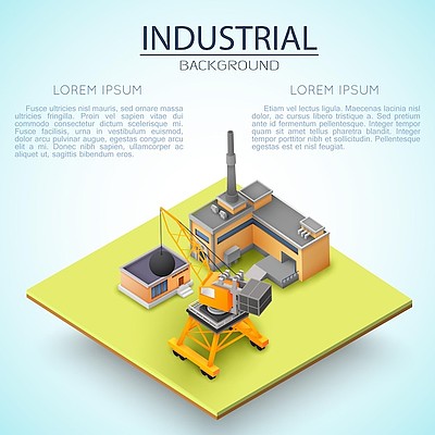 具有文本位置的工 i>業 /i>背景組合,用於有關構建的 i>業 /i> i>務 