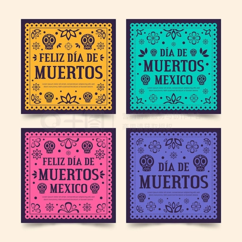 Da de muertos instagram post collection