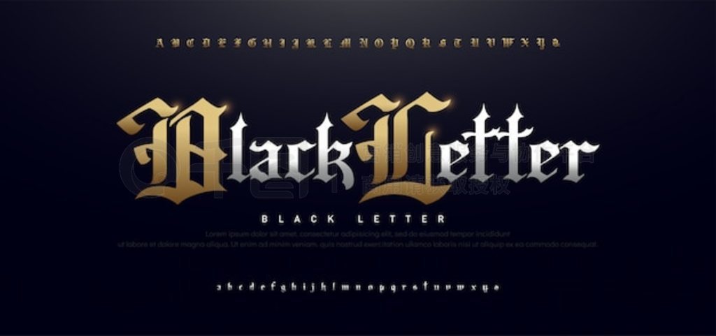 ŵ Blackletter Gothic ɫĸ