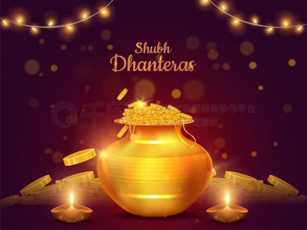 Shubh֣Dhanteras տƬƣнҹ޺͵ƲͼDiya