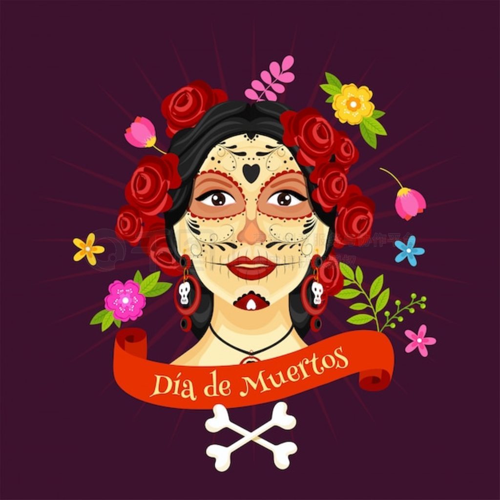 Ĳͼɫ̩װʻͽǣף Dia De Muertos