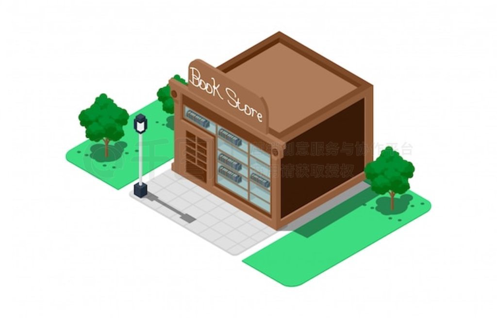 isometric book shop ͼ