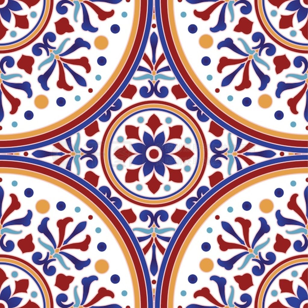 īΤשͼװΣ azulejo ޷ͼɫͷ׵ԼװƷӡȺͰ