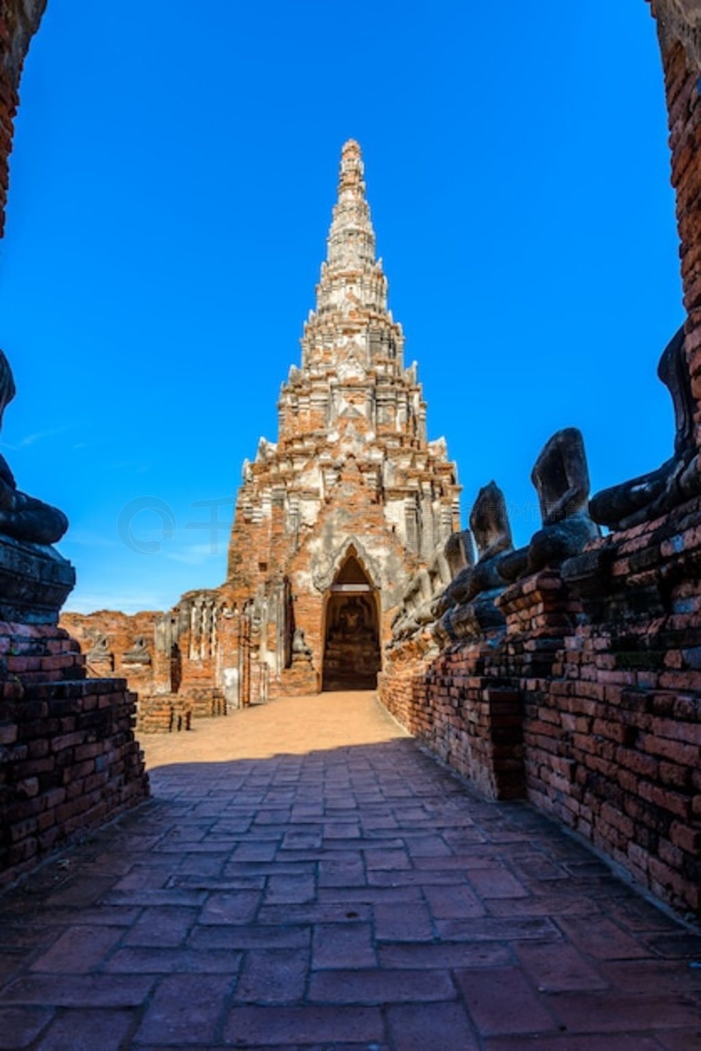 Wat Chai Watthanaram  Prasat Tong 죬Ҫ Prang ɽ