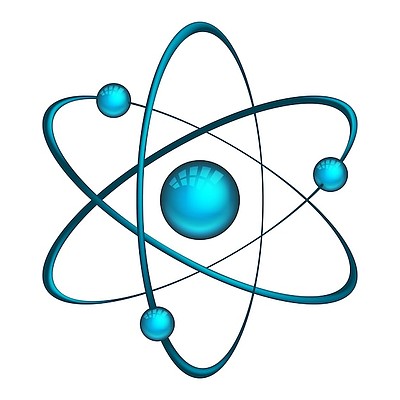 原子分离电子和中子的模型图示
