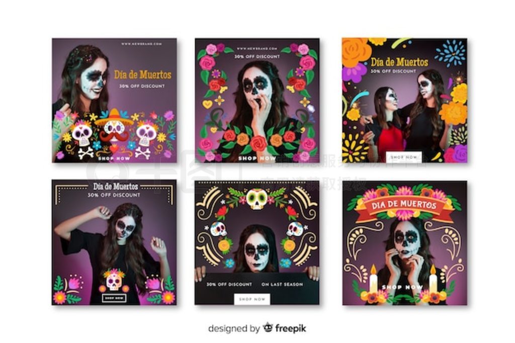 Da de muertos instagram post collection