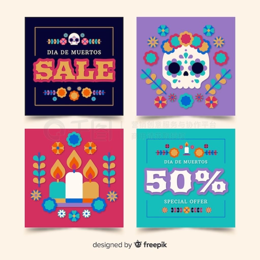 Da de muertos instagram post collection