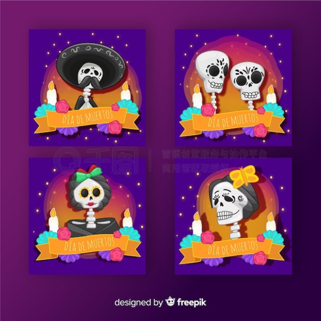 Da de muertos instagram post collection