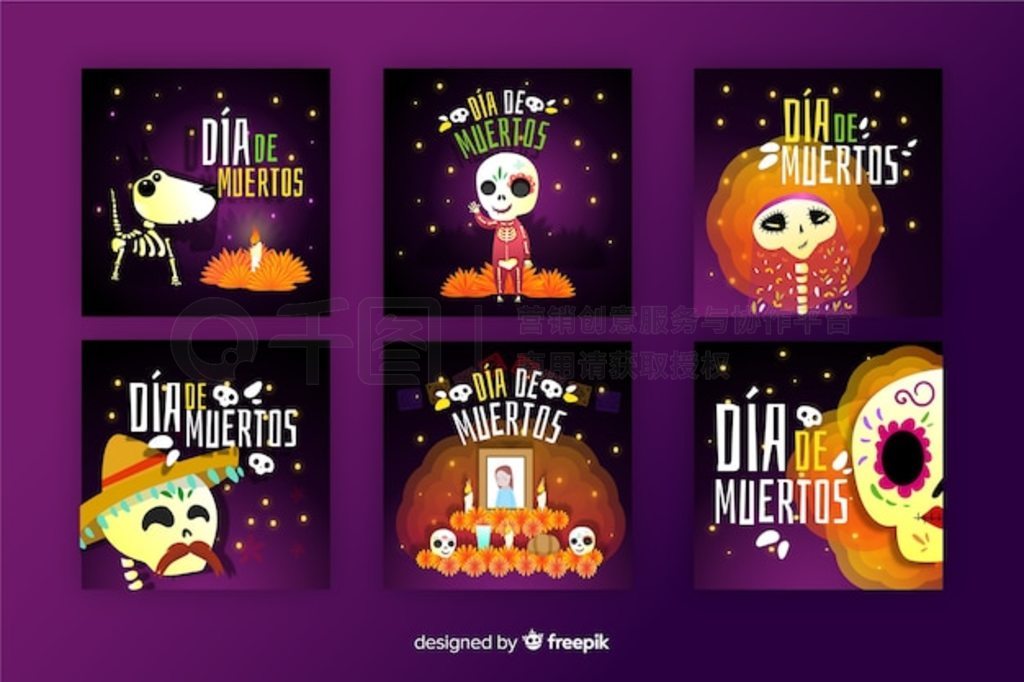 Da de muertos instagram post collection