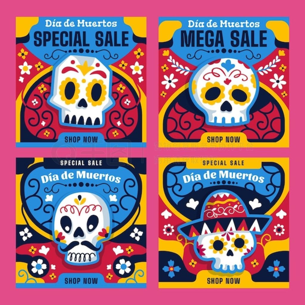 Da de muertos instagram post collection