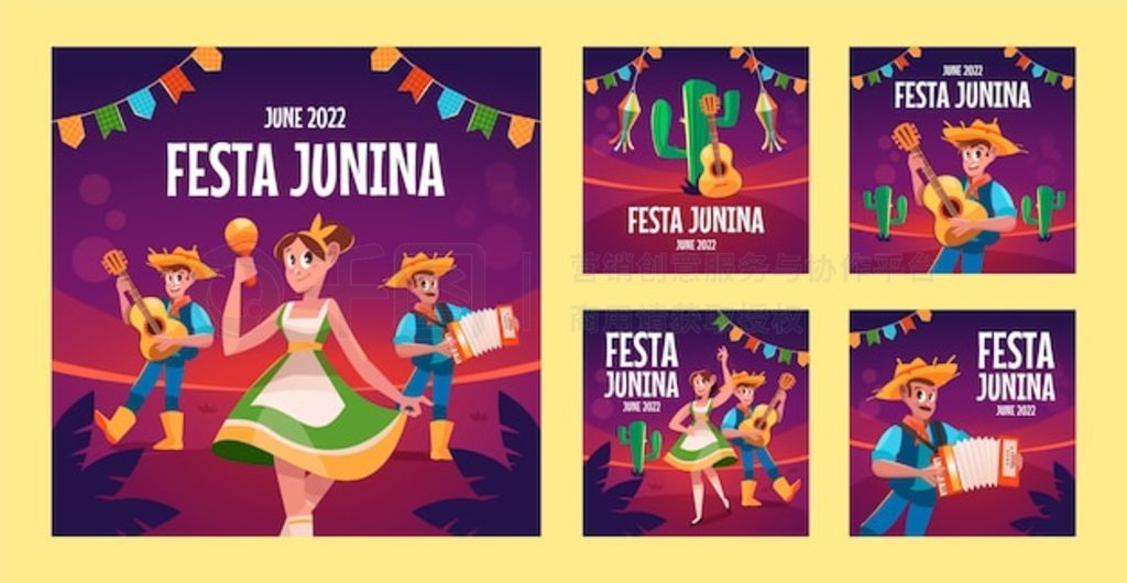 Flat festas juninas instagram Ӽ