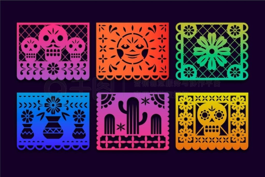 Gradient dia de muertos picado ֽϵֽŽ