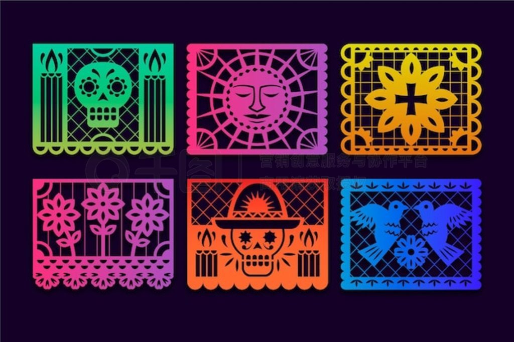 Gradient dia de muertos picado ֽϵֽŽ