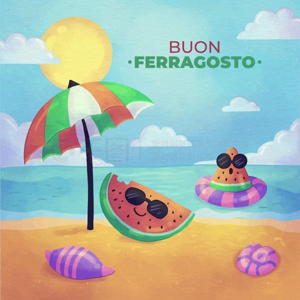 ֻˮ buon ferragosto ͼAI˹ˮʻ