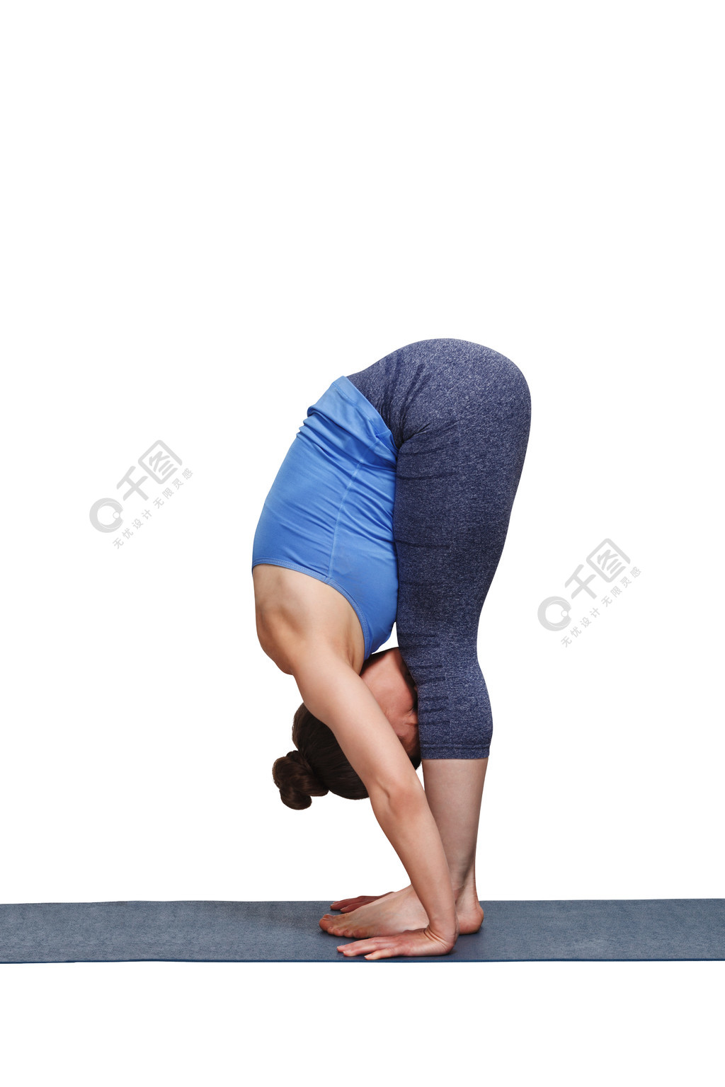 做瑜伽asana uttanasana