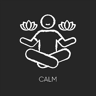 坐在莲花的姿势精神健康冥想专注于心理健康瑜伽放松孤立的矢量黑板
