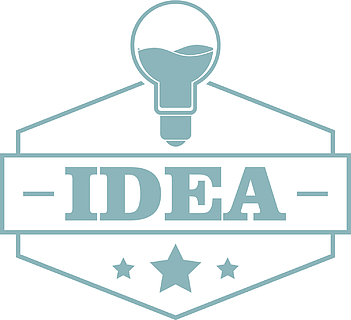 创新理念徽标创新想法网的传染媒介商标的简单的例证创新理念徽标