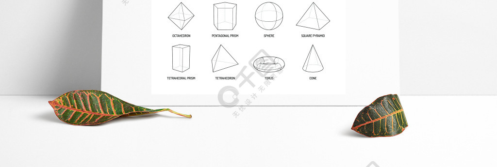 基本的立體造型形狀線集的長方體八面體金字塔稜鏡立方體錐圓柱環孤立