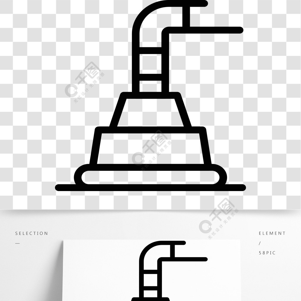 水泵图标概述水泵在白色背景上孤立的网络设计矢量图标水泵图标,轮廓